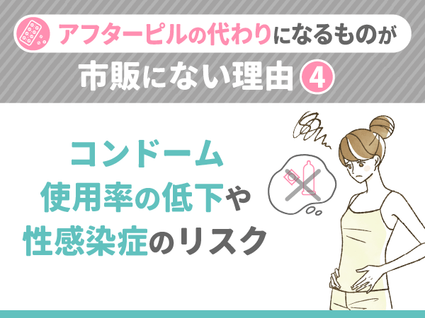 コンドーム使用率の低下や性感染症のリスク